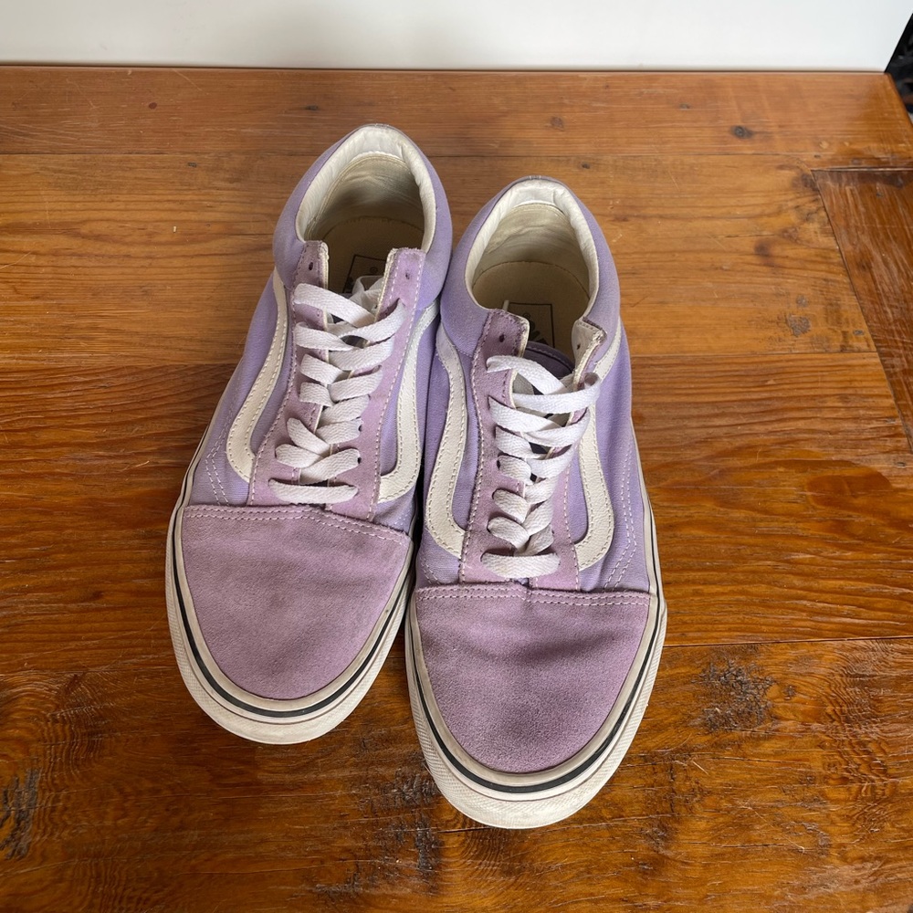 Purple suede Vans